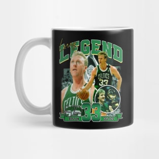 Larry Bird Legend Air Bird Basketball Signature Vintage Retro 80s 90s Bootleg Rap Style Mug